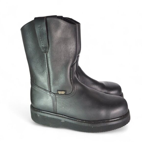Original Michel Grasso Mil Rayas Work Boots with Steel Helmet Black Men's 9 - Picture 4 of 10